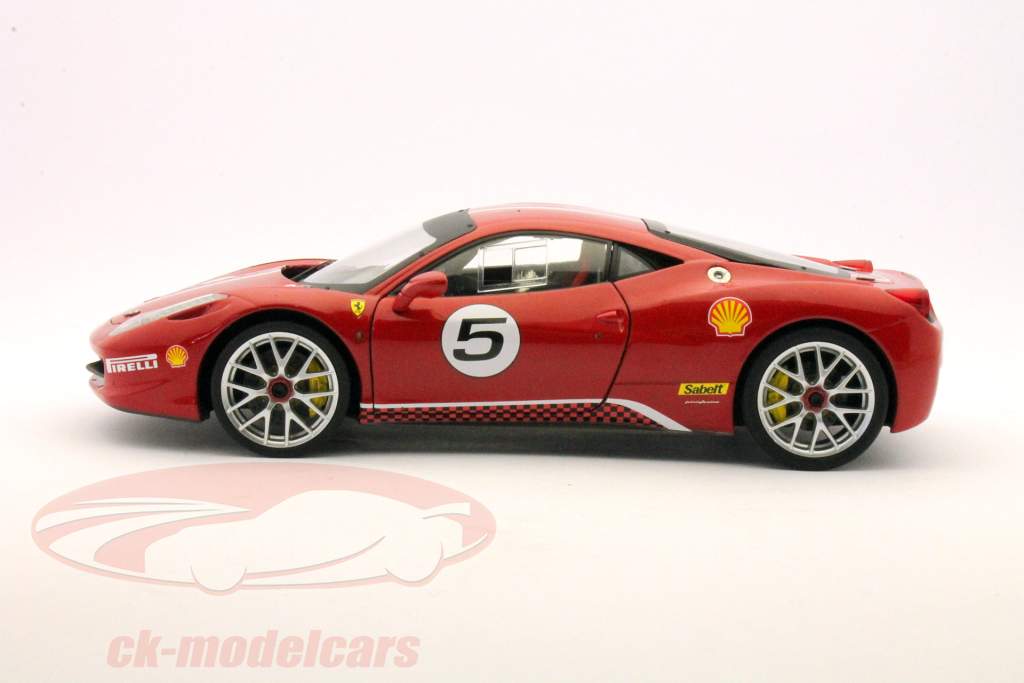 Ferrari 458 Challenge #5 1:18 Hot Wheels Elite