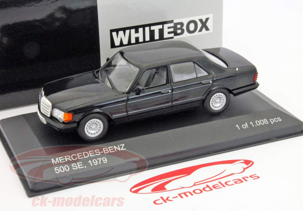 メルセデスベンツ500 SE 1979 1時43分黒化ホワイトボックス