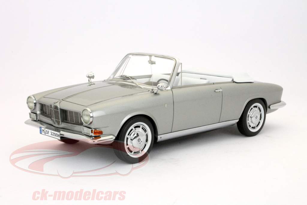 BMW 3200 Quant Cabriolet Bertone silver 1:18 Neo