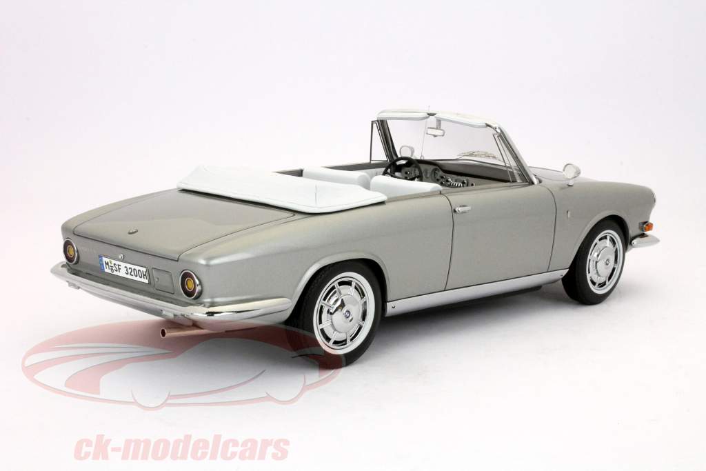 BMW 3200 Quant Cabriolet Bertone silver 1:18 Neo