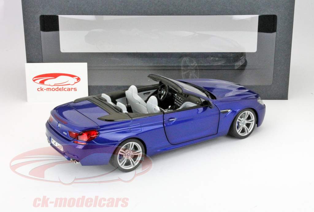 BMW M6 Cabriolet Blå 1:18 Paragon Models
