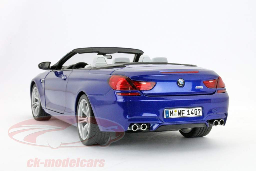 BMW M6 Cabriolet Blå 1:18 Paragon Models