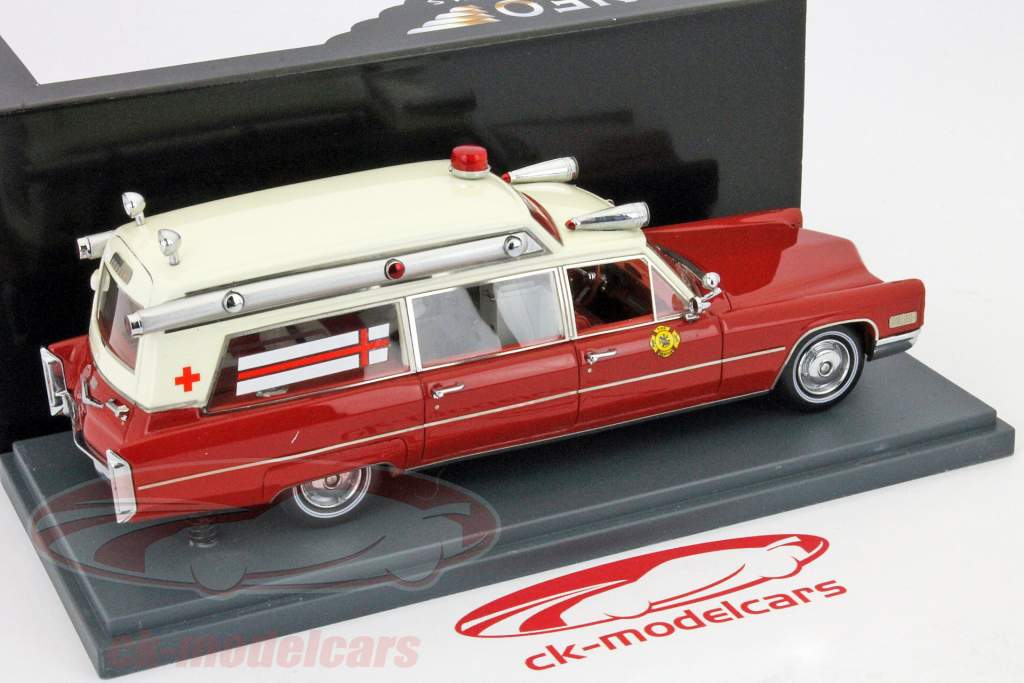 NEO スケールモデル 1/43 1960年 救急車 ネオ 1/43 キャデラック Superior 救急車 シカゴ消防署 1959