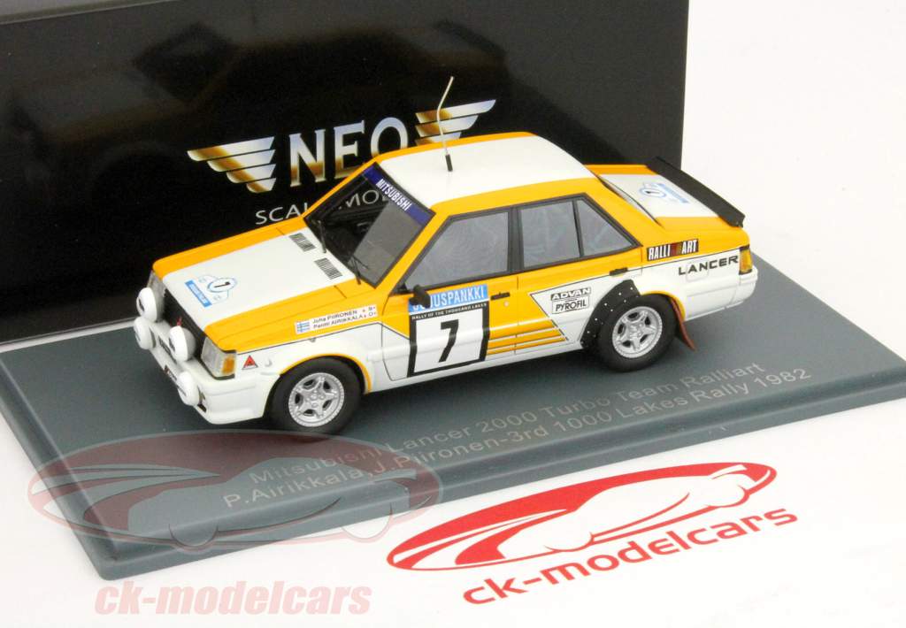 Mitsubishi Lancer 2000 Turbo #7 1000 Lakes Rally 1983 1:43 Neo