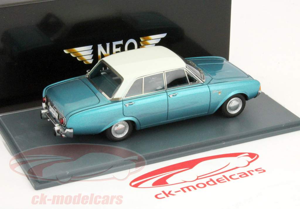Ford Taunus 17M P3 blu 1:43 Neo