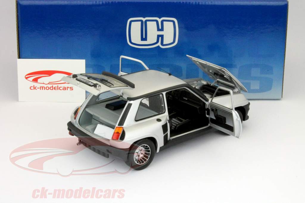 Renault 5 Turbo 1 1984 plata 1:18 Universal Hobbies
