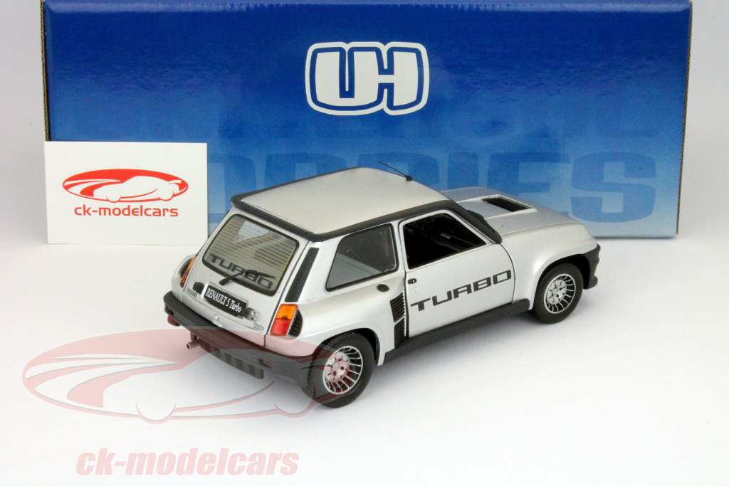 Renault 5 Turbo 1 1984 серебра 1:18 Universal Hobbies