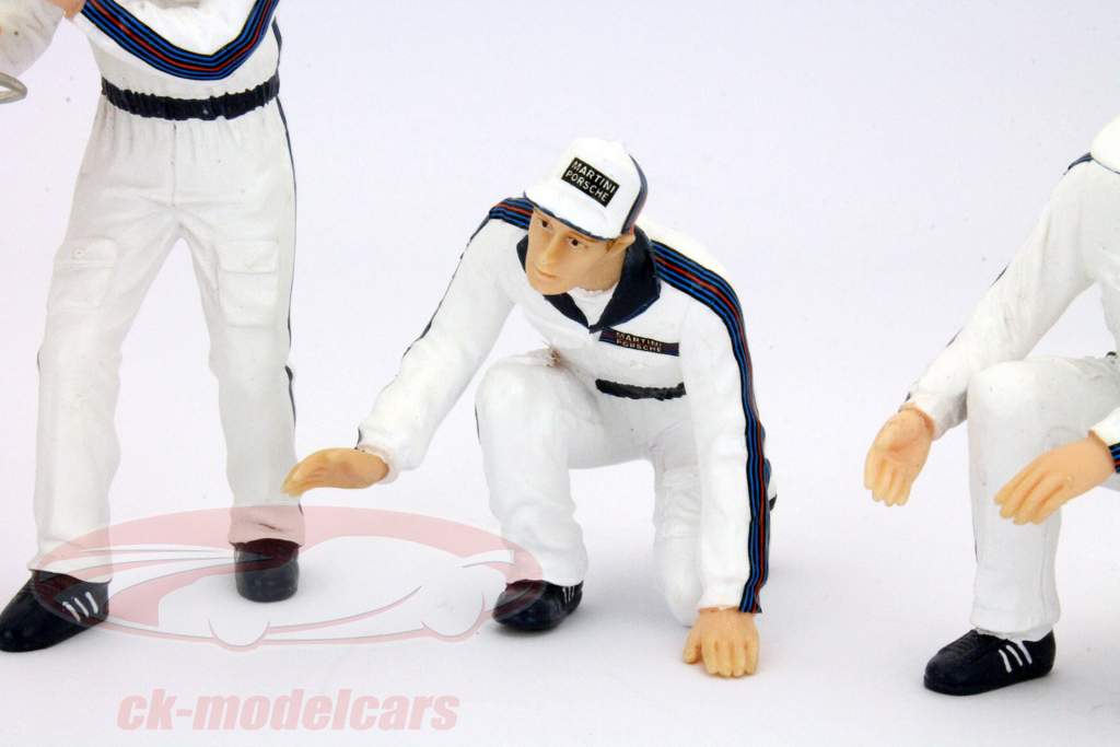 L'équipe Martini Racing Pit Stop figures Set 1:18 TrueScale