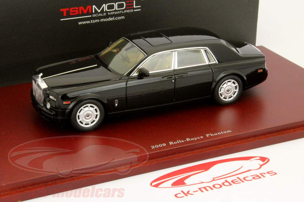 Rolls Royce Phantom Jaar 2009 zwart 1:43 Truescale