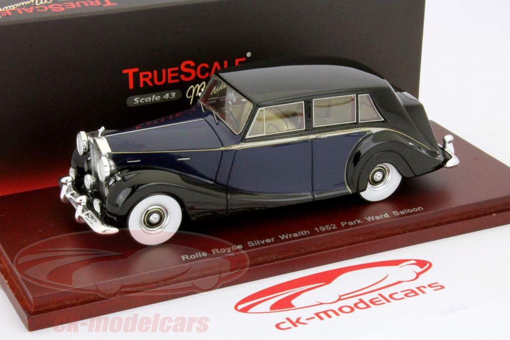 Rolls Royce Silver Wraith Park Ward Saloon Anno 1952 nero 1:43 TrueScale