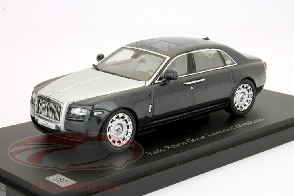 Rolls Royce Ghost EWB Jaar 2012 donkergrijs Kyosho 1:43