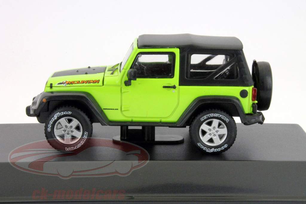 Jeep Wrangler year 2012 green1:43 Greenlight