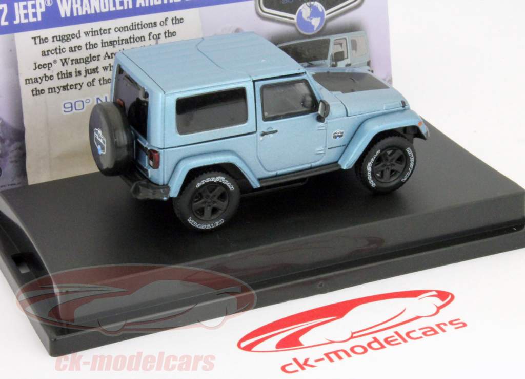 Jeep Wrangler year 2012 blue 1:43 Greenlight