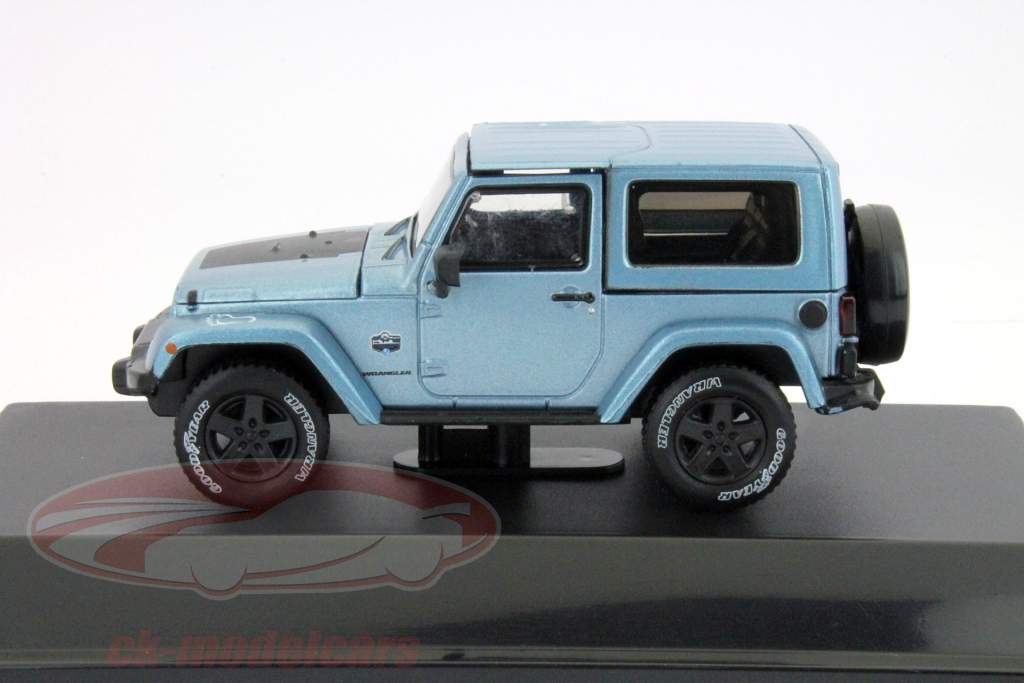 Jeep Wrangler year 2012 blue 1:43 Greenlight