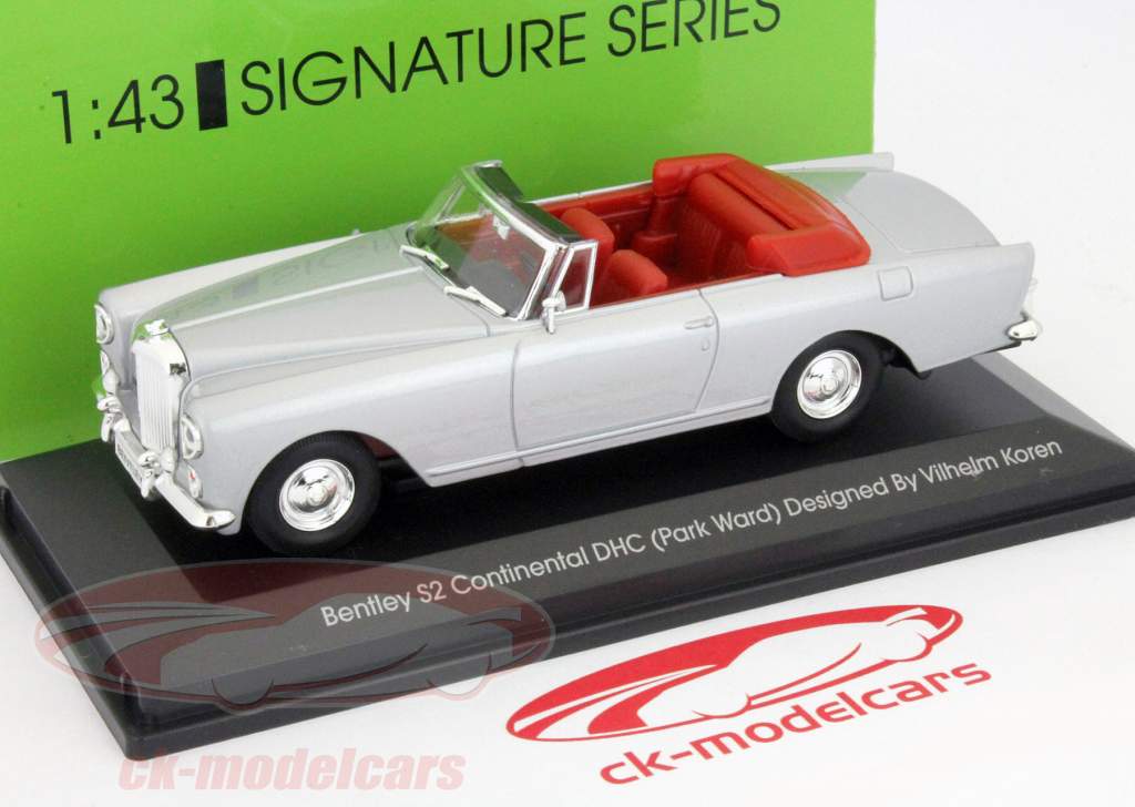 宾利欧陆S2沃德公园DHC的年份1961银1:43一鸣