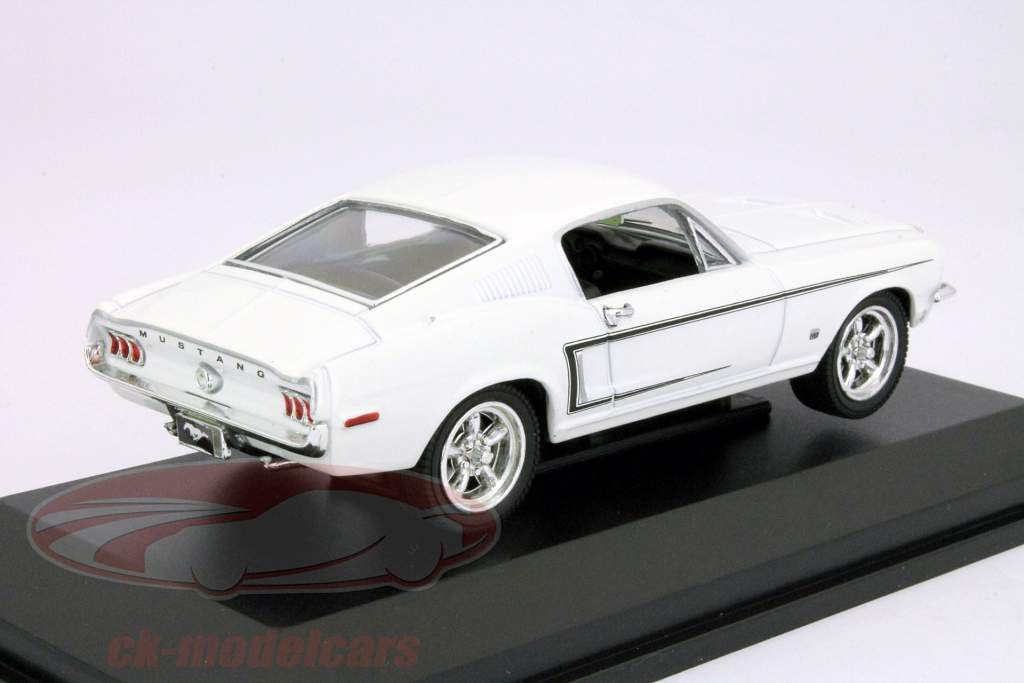 Ford Mustang GT 1968 белого 1:43 Yat Ming