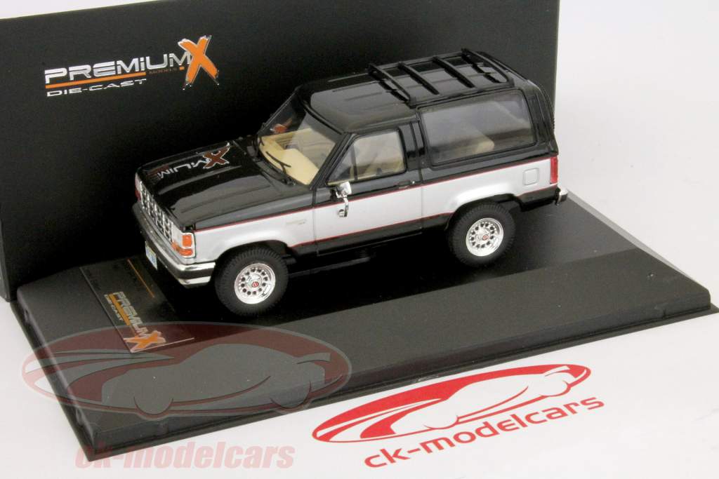 Ford Bronco II Year 1989 black / silver 1:43 Premium X