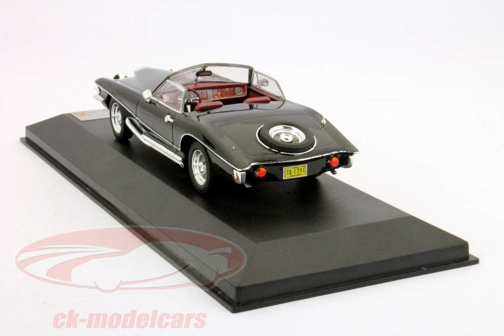 Stutz Blackhawk conversível 1971 preto 1:43 Prêmio X