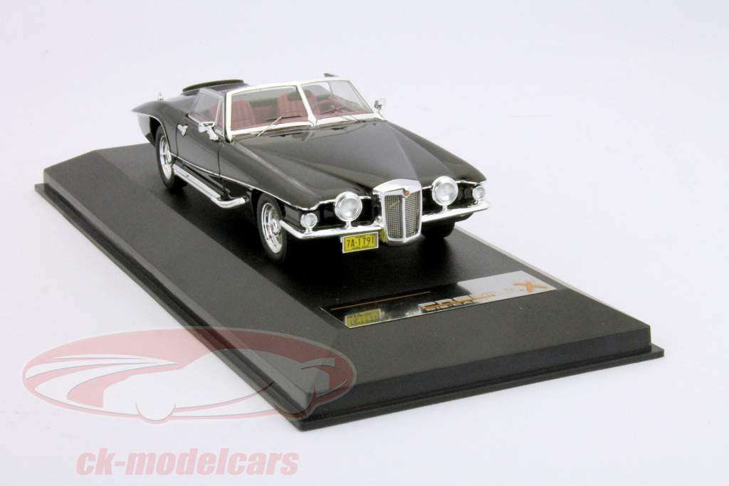 Stutz Blackhawk conversível 1971 preto 1:43 Prêmio X