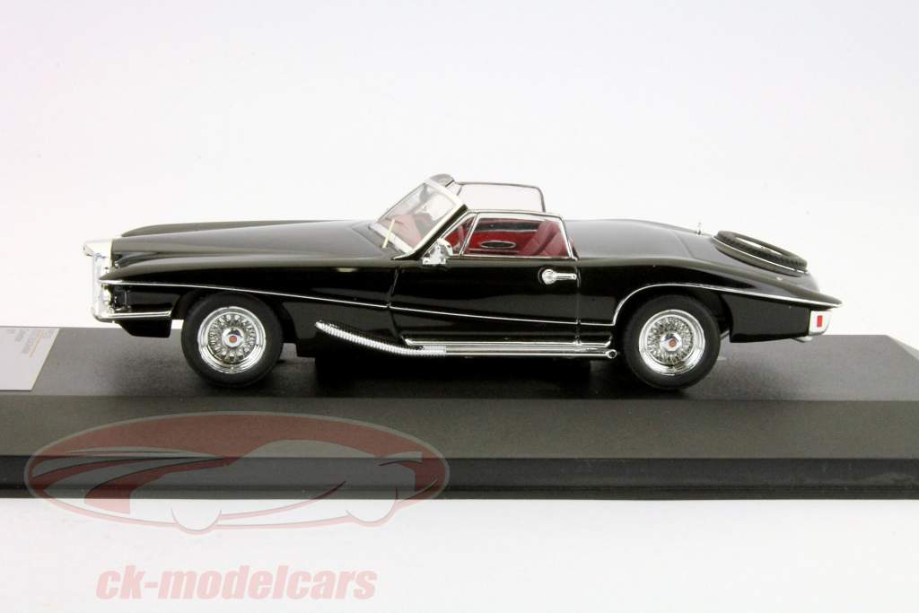 Stutz Blackhawk conversível 1971 preto 1:43 Prêmio X