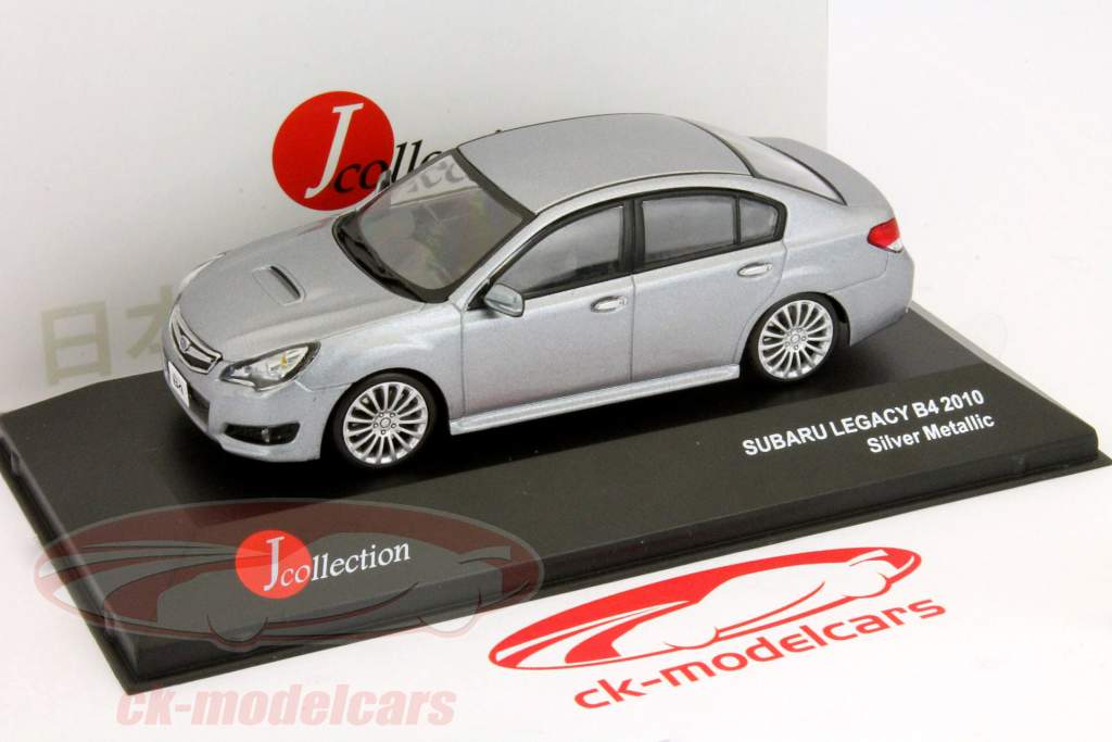 斯巴鲁力狮B4建于2010银色金属1:43 JCollection
