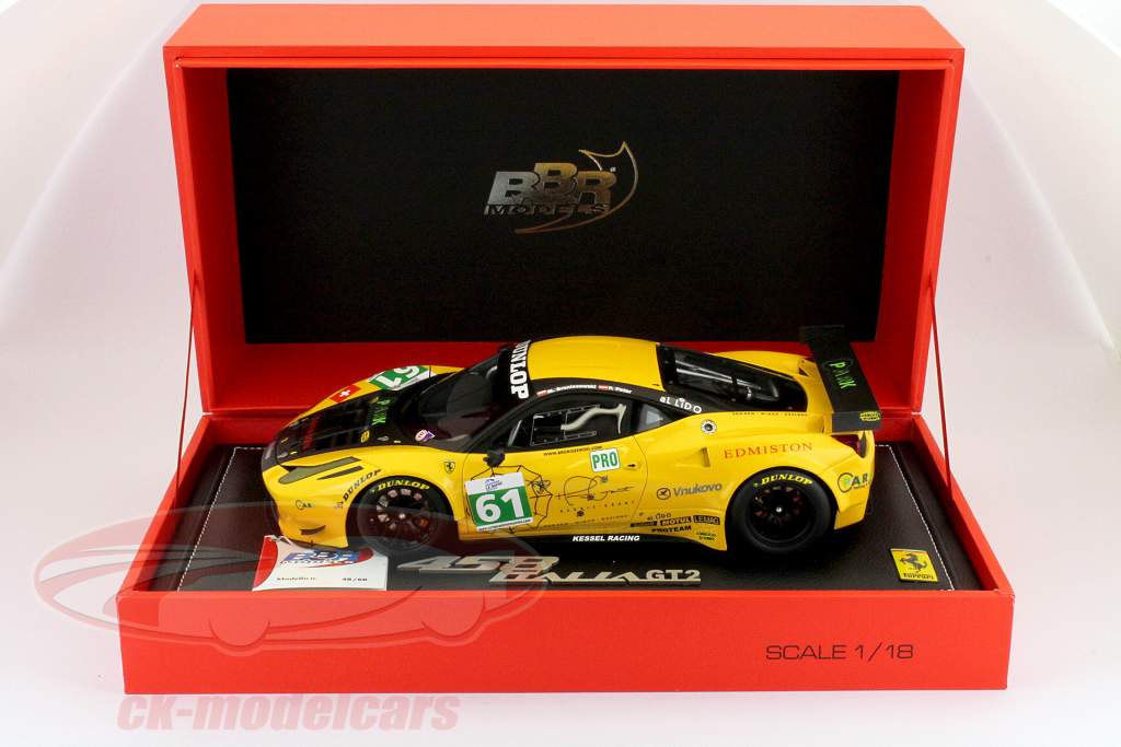 BBR Models 1:18 Ferrari 458 Italia GT2 GTE Pro #61 year 2012