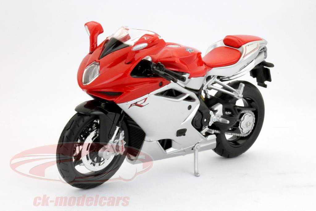 MV Agusta F4 2012 году серебряный / красный Maisto 1:12