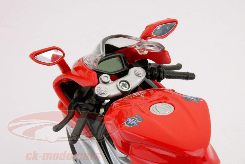 MV Agusta F4 2012 году серебряный / красный Maisto 1:12