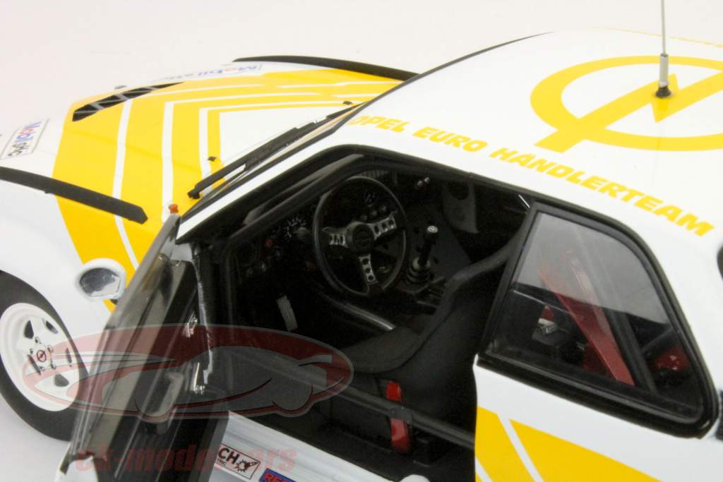 Opel Ascona B 400 yellow - white Rally Presentation Testcar 1:18 SunStar