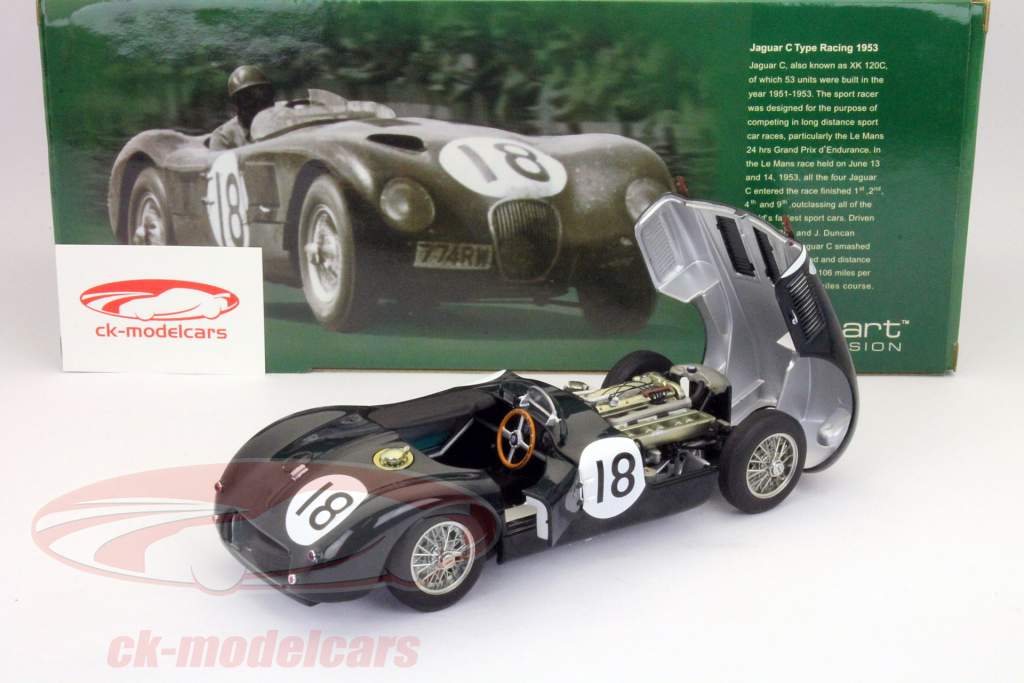 ジャガーCタイプ＃18ウィナー24時間ルマン1953·ライとハミルトン1時18分オートアート