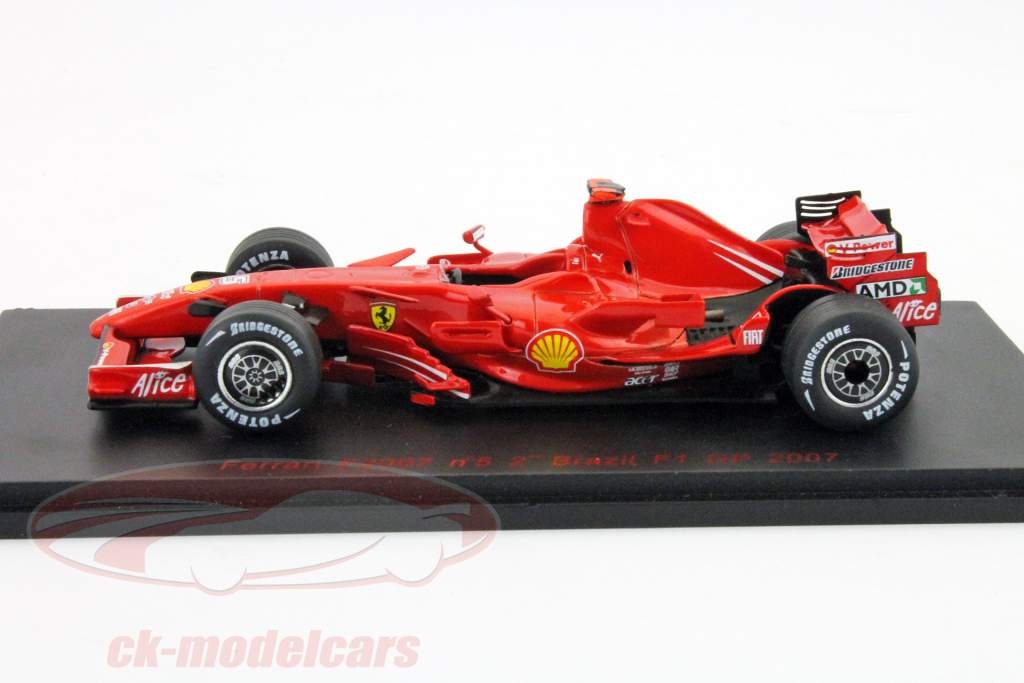 F.马萨的法拉利F2007＃5第二名巴西一级方程式2007 1:43星火