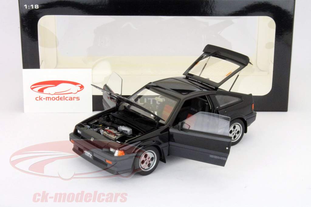 AUTOart 1:18 ホンダバラードスポーツCR-X SI RHD年1984黒分