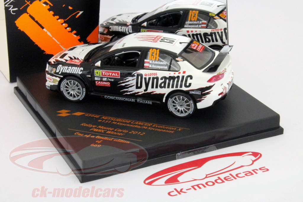 Mitsubishi Lancer Evolution X #131 Rally Monte-Carlo 2012 1:43 Vitesse