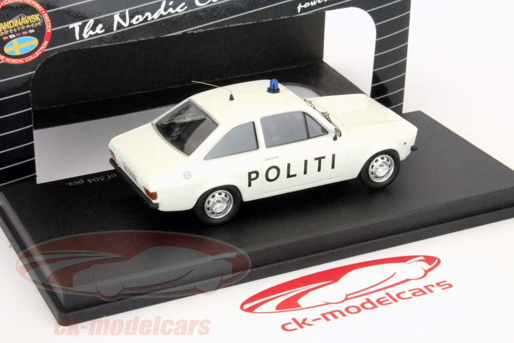 フォードエスコートMK2リーティ白1時43完成モデル