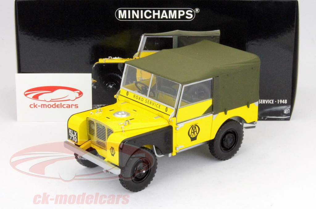 1/18 ミニチャンプス LAND ROVER-1948 1/18 Minichamps 1948 Land Rover (Grey) Diecast Car Model