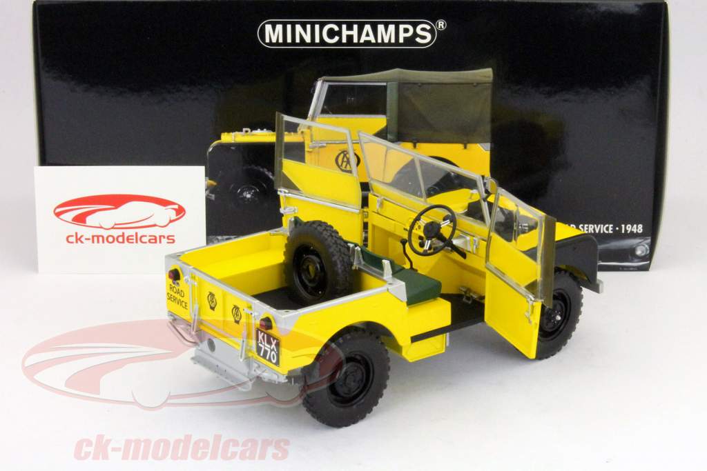 Minichamps 1:18 Land Rover AA Road Service 1948 yellow