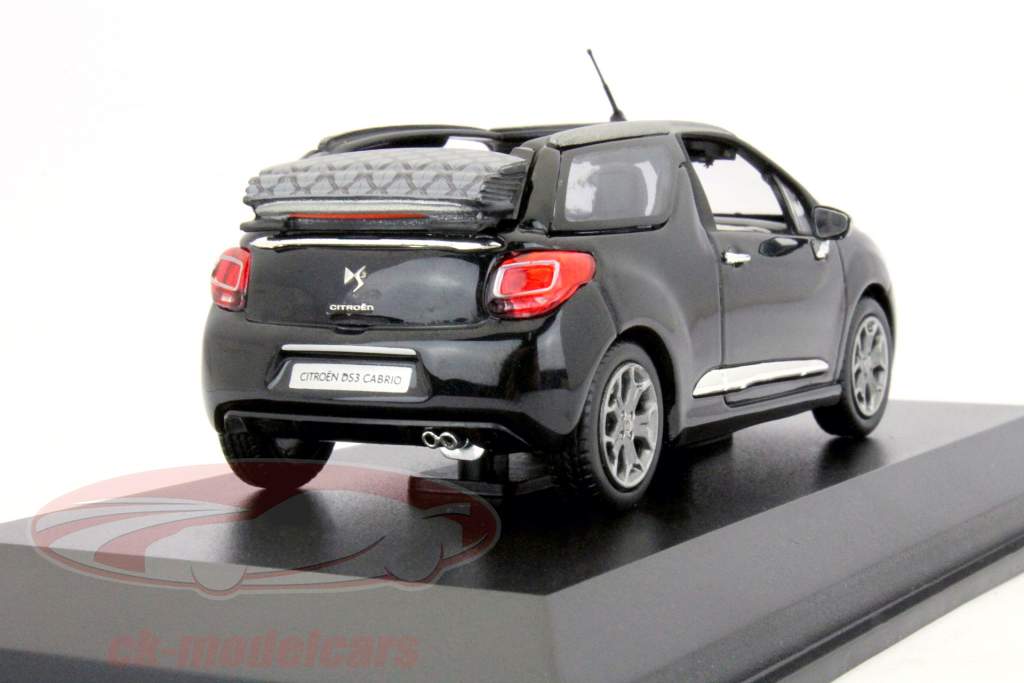 シトロエンDS3カブリオレ2013年ブラック1時43完成モデル