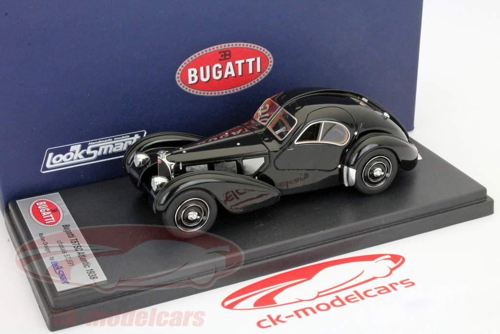 Bugatti Type 57S Baujahr 1938 schwarz 1:43 LookSmart
