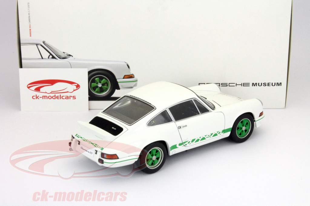 Porsche Carrera RS 2.7 blanc / vert 1:18 AUTOart