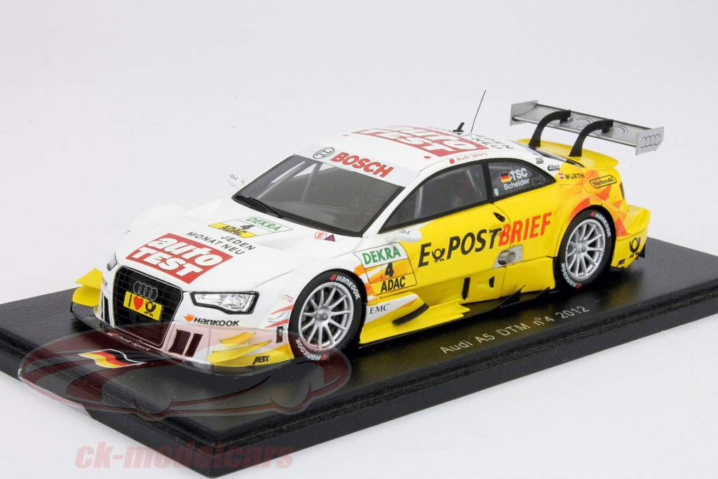 T. Scheider Aud A5 #4 test DTM car Spark 2012 1:43