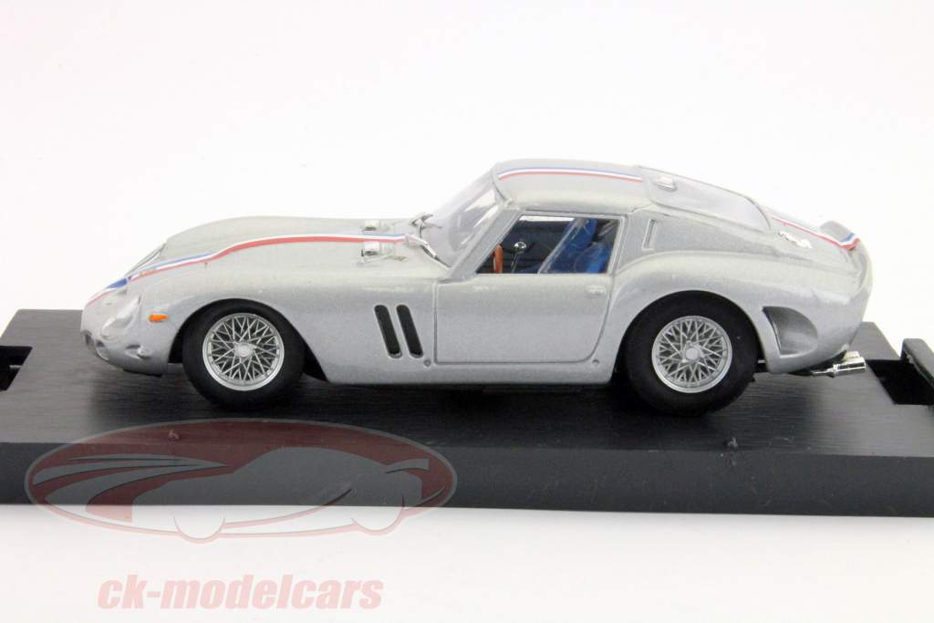 Ferrari 250 GTO built in 1962 with silver colored stripe 1:43 Brumm
