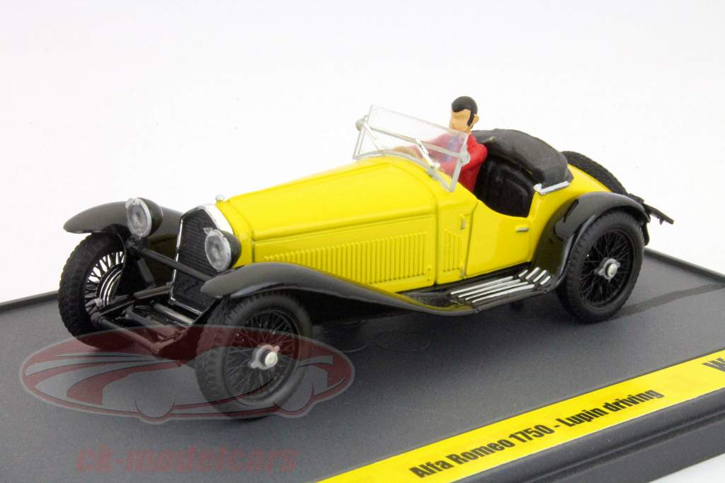阿尔法罗密欧1750黄羽扇驾驶1:43 Brumm