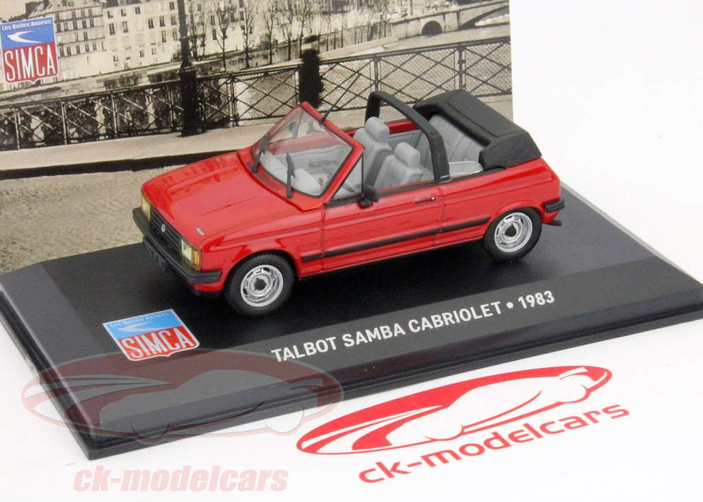 Talbot Samba Cabriolet Anno 1983 rosso 1:43 Altaya