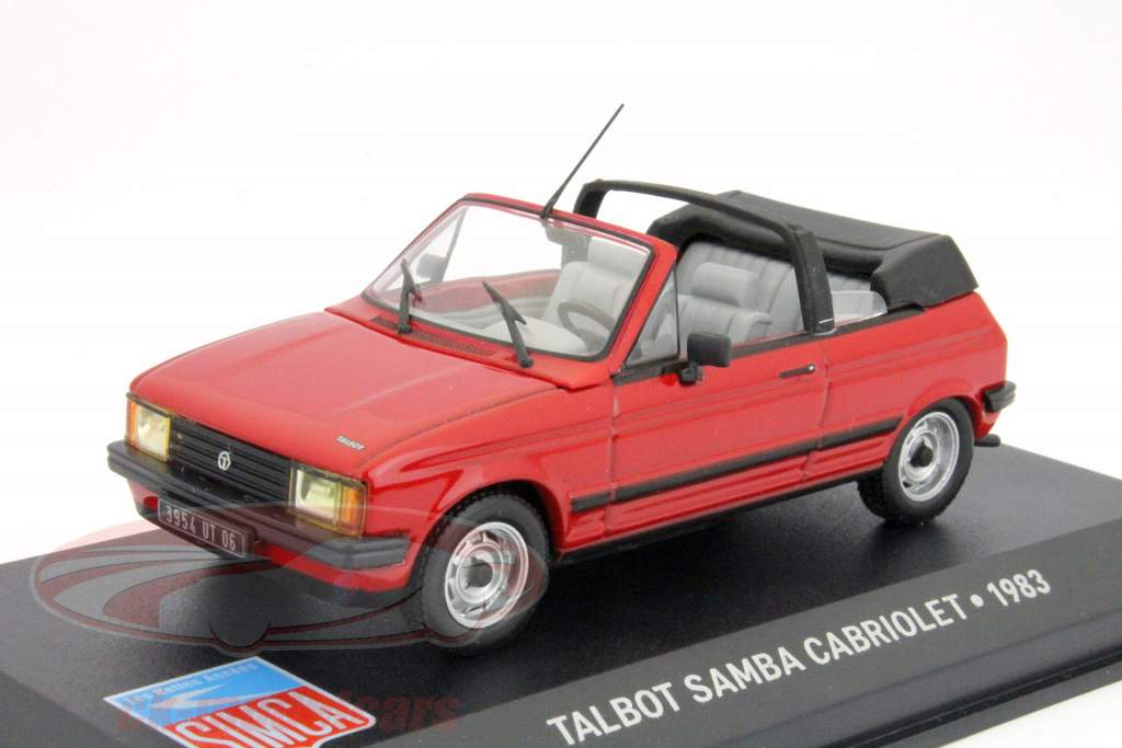 Talbot Samba Cabriolet Anno 1983 rosso 1:43 Altaya