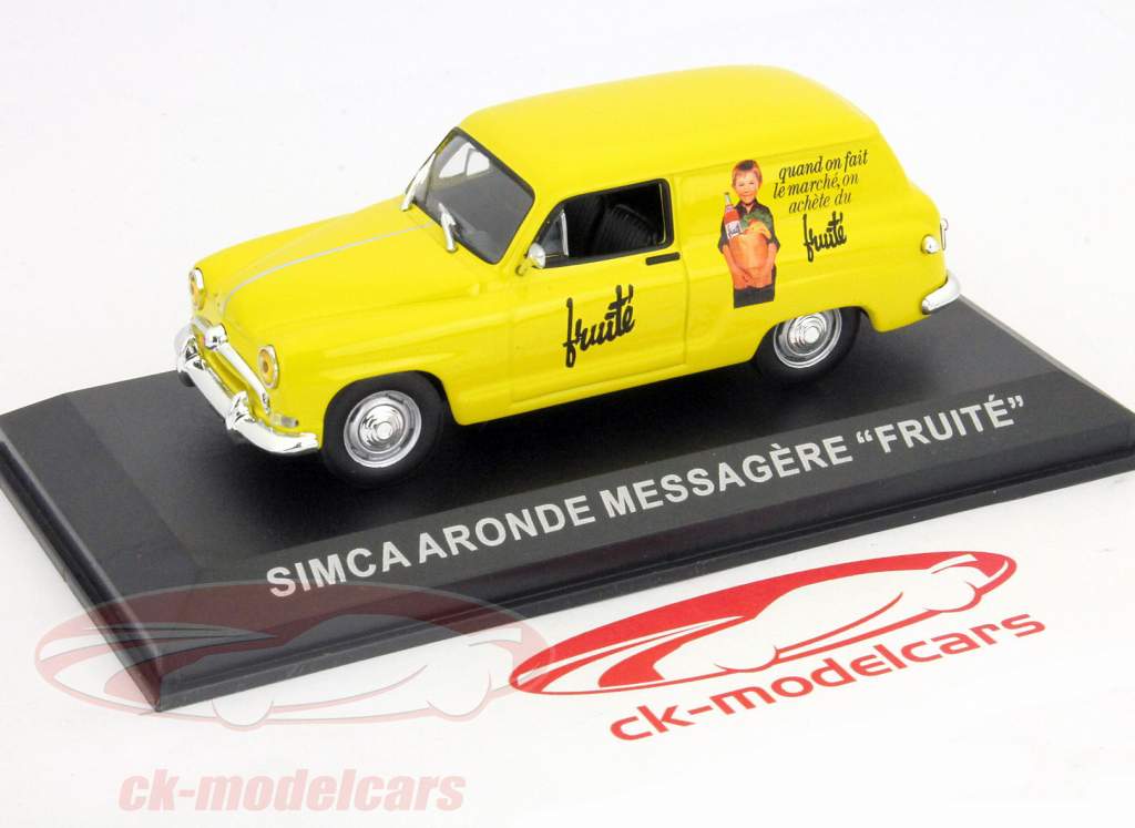 Simca Aronde Messagere Fruite jaune 1:43 Altaya