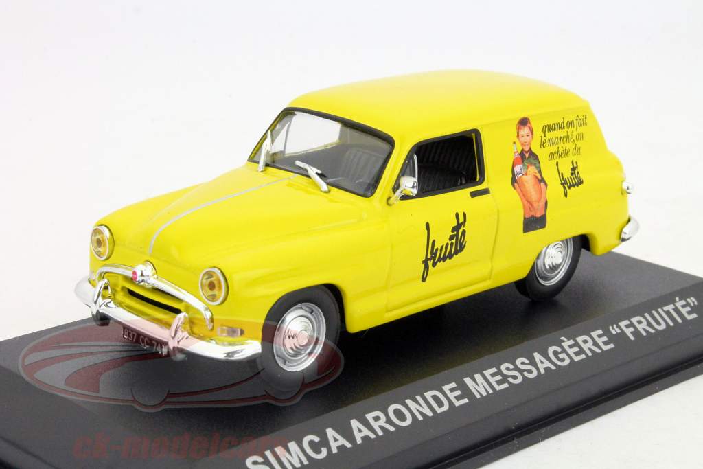 Simca Aronde Messagere Fruite jaune 1:43 Altaya