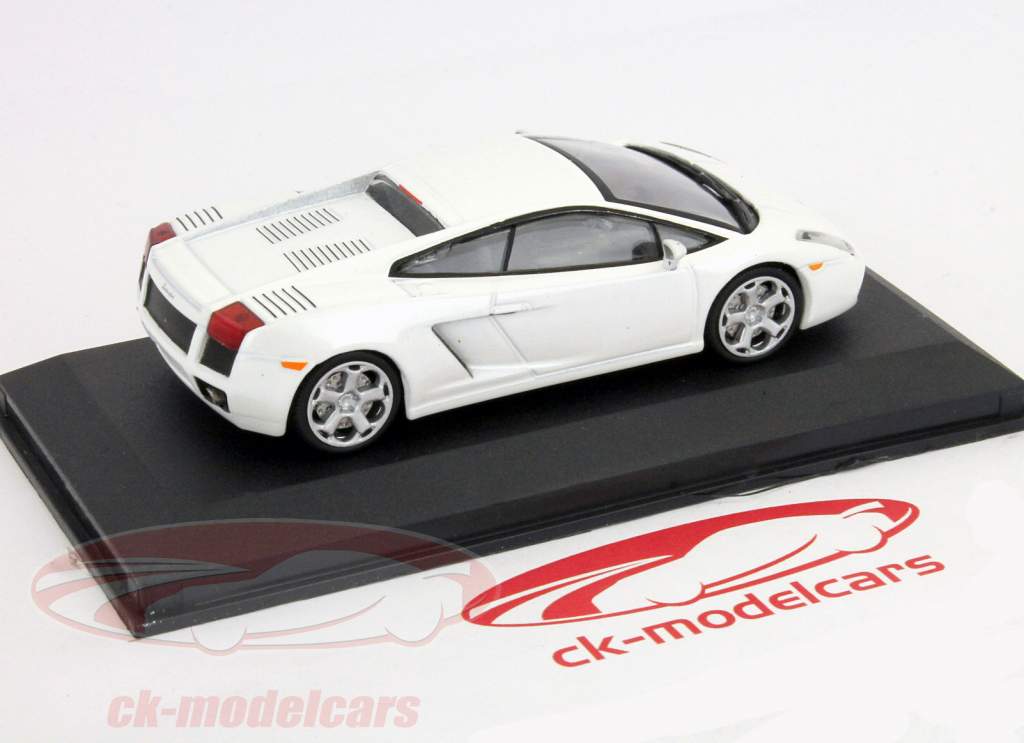 Lamborghini Gallardo construído em 2003 branco 1:43 Altaya