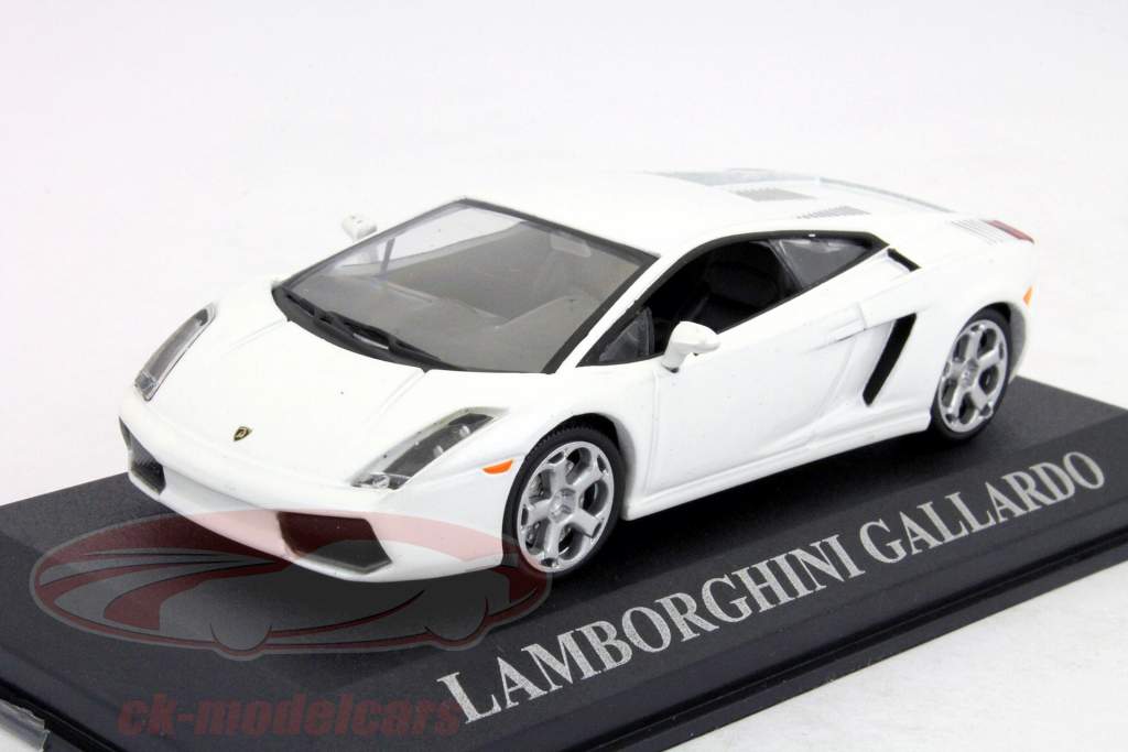 Lamborghini Gallardo construído em 2003 branco 1:43 Altaya