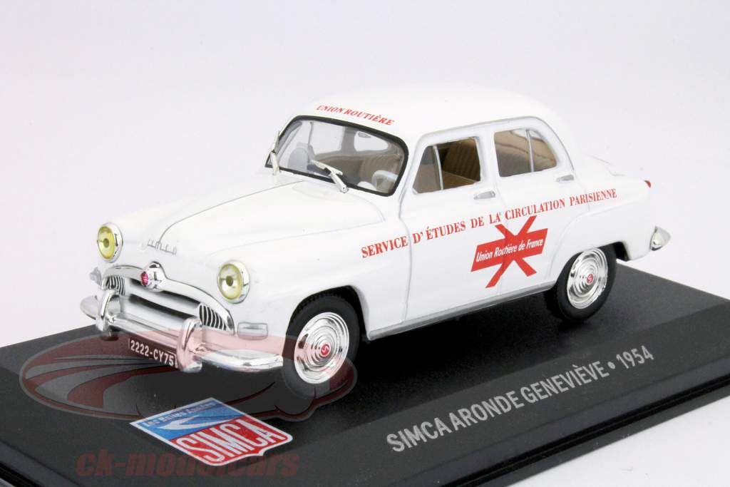 SIMCA Arondeジュヌビエーブホワイト1時43 Altaya
