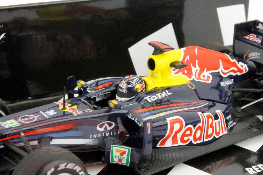Minichamps 1:43 ベッテルレッドブルRB7·ルノーGP日本